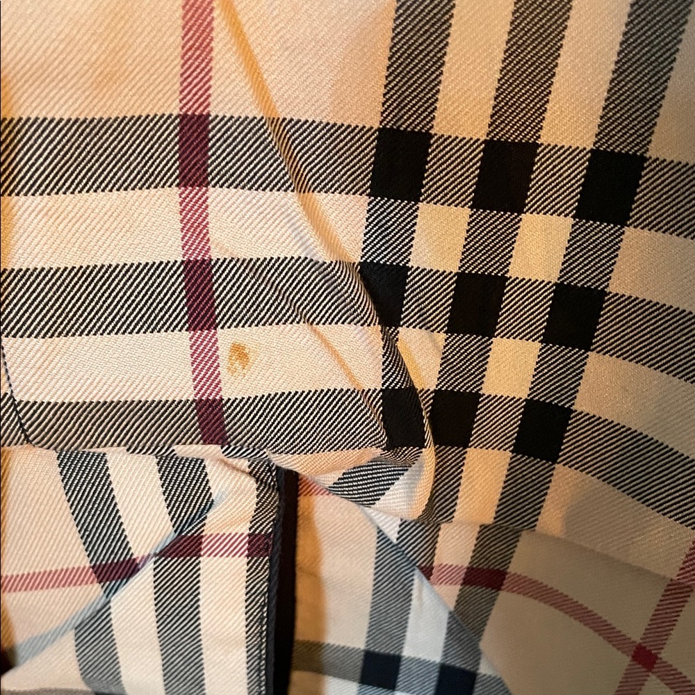 Burberry Navy Blazer with Signature Check Trim - Picture 6 of 7